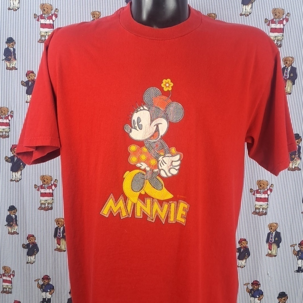 Vintage Y2K Minnie Mouse Mickey & Co Disney red & yellow graphic XL t-shirt